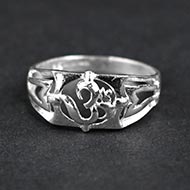 Om Ring in 925 Silver - III