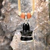 Black Jade Shivling Pendant