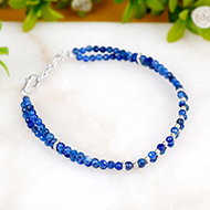 Kyanite Faceted Double Turn Bracelet