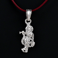 Bansuri Krishna Locket in 925 Silver