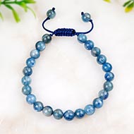 Kyanite Designer Bracelet With Adjustable Thread
