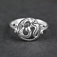 Om Ring in 925 Silver - II