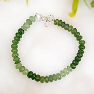 Serpentine Button Shape Faceted Bracelet
