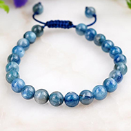Kyanite Bracelet With Adjustable Thread - II